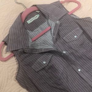 Burgundy Paisley Cowgirl Western Shirt